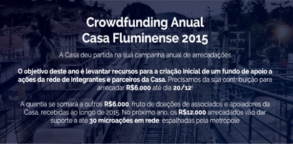 Crowdfunding Casa Fluminense | Construindo uma metrópole democrática