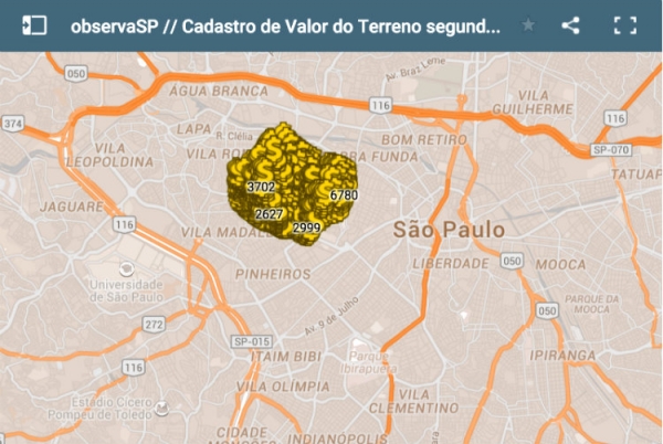Pesquisa mapeia valores de terreno em São Paulo