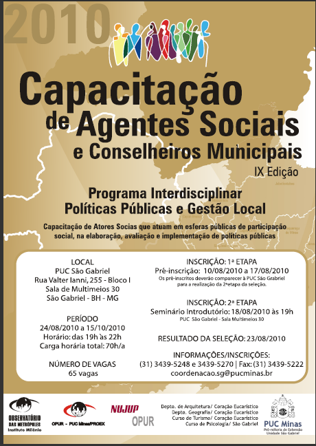 Curso de Capacitação de Conselheiros Municipais e Agentes Sociais