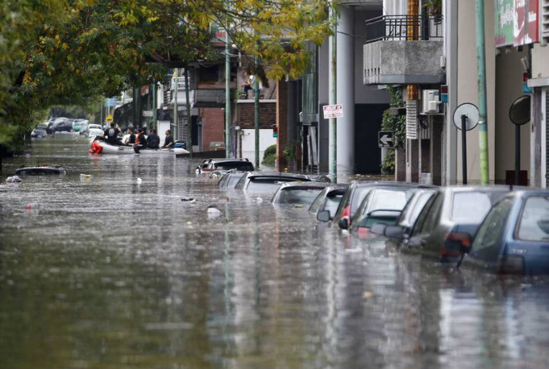 Mudança climática e inundações no Rio da Prata/Argentina