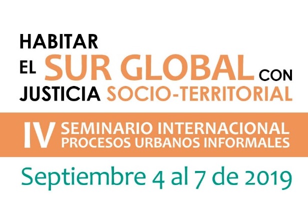 IV Seminário Internacional sobre Processos Urbanos Informais: habitar o sul global com justiça socioterritorial
