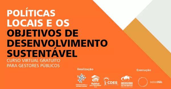 Curso “Políticas Públicas Locais e os Objetivos do Desenvolvimento Sustentável” para gestores públicos
