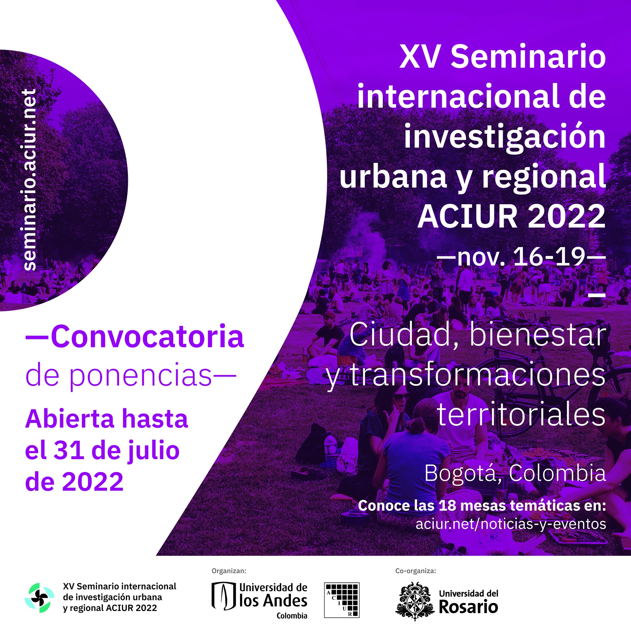 Seminário ACIUR 2022 – Cidade, bem-estar e transformações territoriais