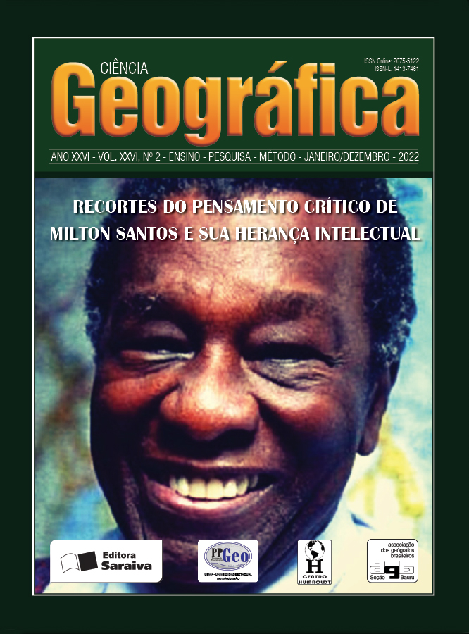 Nova edição da Revista Ciência Geográfica homenageia Milton Santos