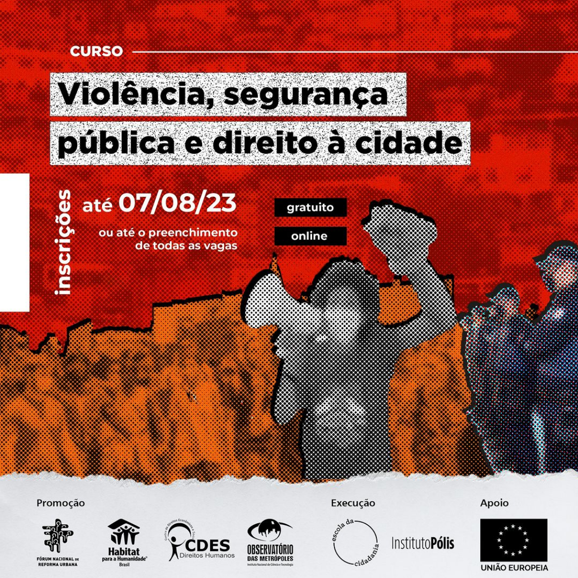 Curso “Violência, segurança pública e direito à cidade” promovido pelo Fórum Nacional de Reforma Urbana