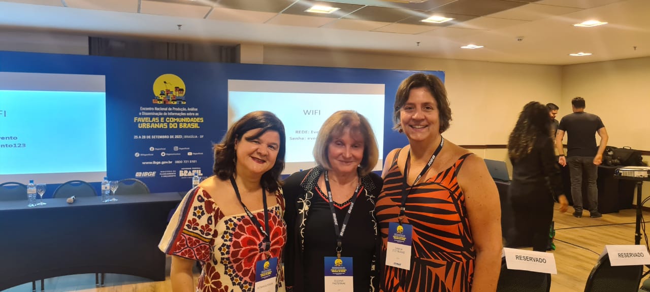 Pesquisadoras do Observatório participam de encontro do IBGE sobre favelas e comunidades urbanas