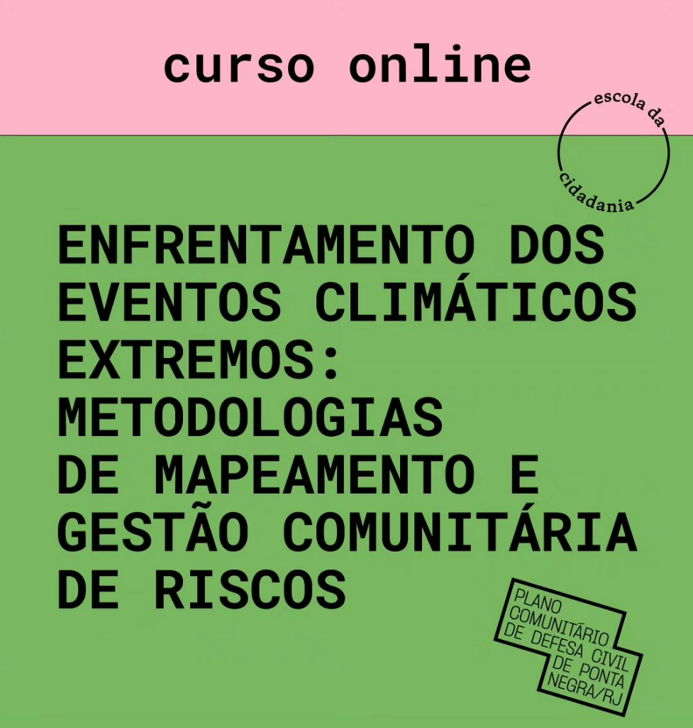 Instituto Pólis promove curso sobre participação popular no enfrentamento dos eventos climáticos extremos