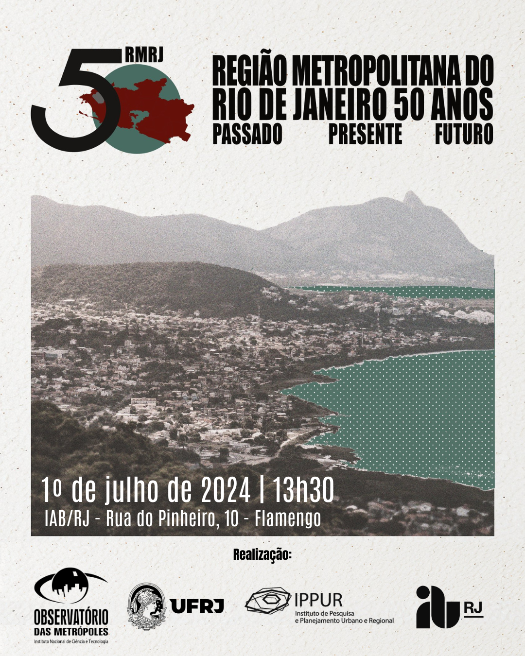 Programação do Seminário “RMRJ 50 anos: passado, presente e futuro”