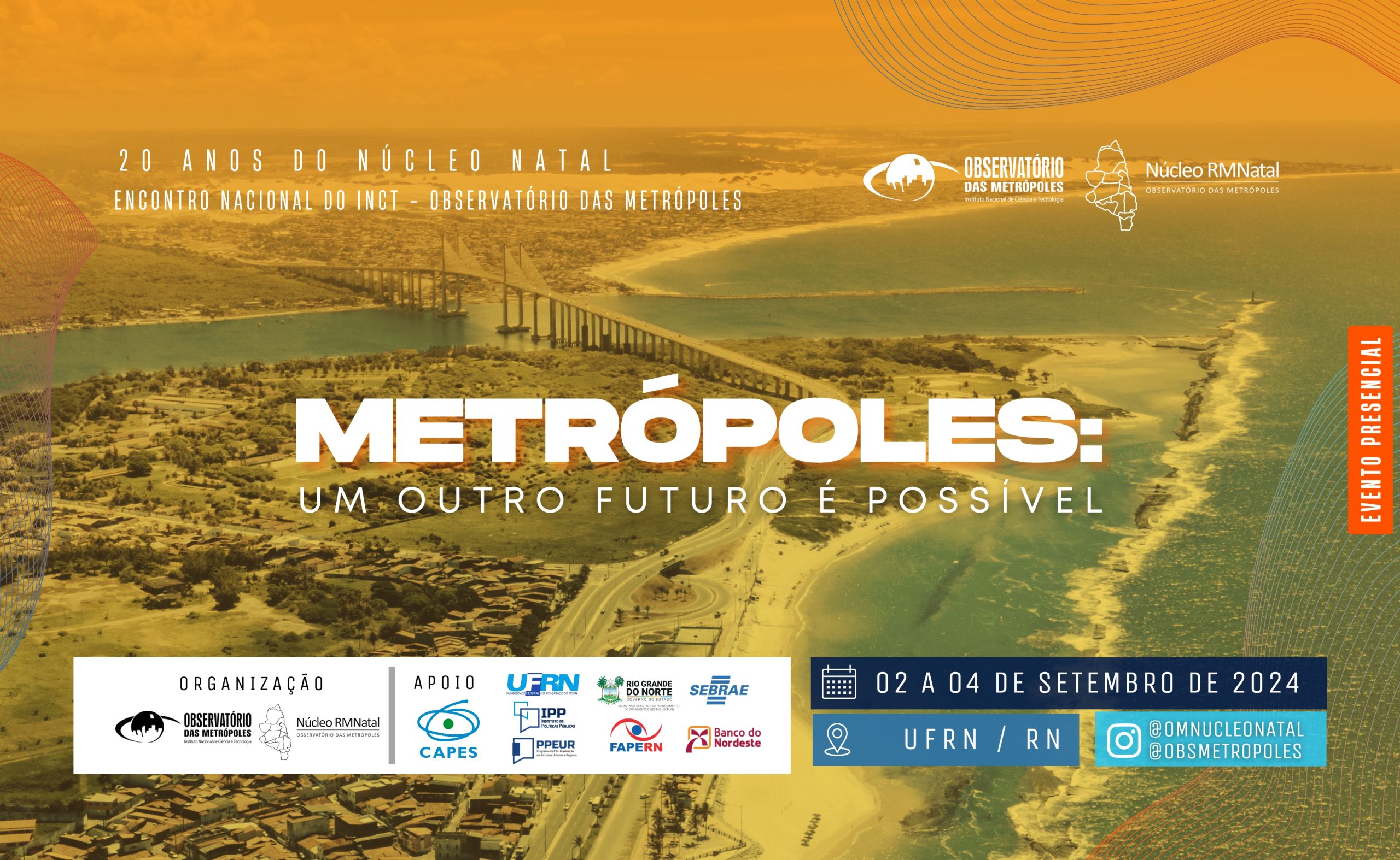 Encontro Nacional em Natal reunirá rede do Observatório das Metrópoles