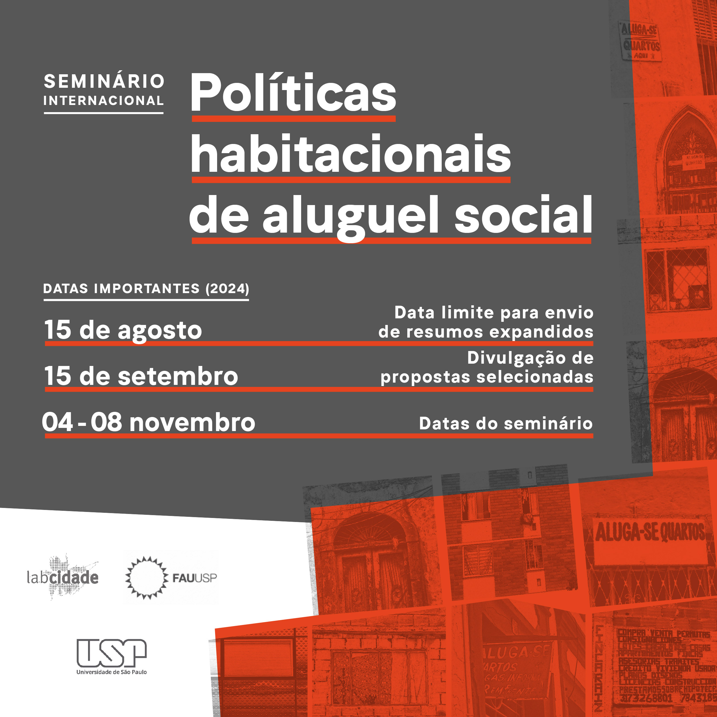 LabCidade promove Seminário Internacional “Políticas habitacionais de aluguel social”